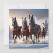 Invitation La galopante à travers la neige : les chevaux magi (Dos)