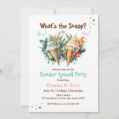 Invitation La gaufre de crème glacée Qu'est-ce que la Scoop? (Devant)