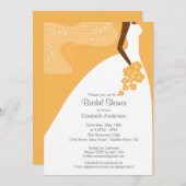 Invitation La gracieuse Fête de l'mariée des épouses afro-amé (Devant / Derrière)