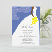 Invitation La gracieuse Fête de l'mariée des épouses afro-amé (Debout devant)