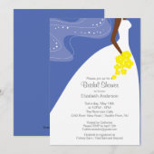 Invitation La gracieuse Fête de l'mariée des épouses afro-amé (Devant / Derrière)