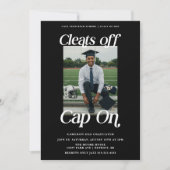 Invitation La graduation de l'athlète élimine le Casquette (Devant)