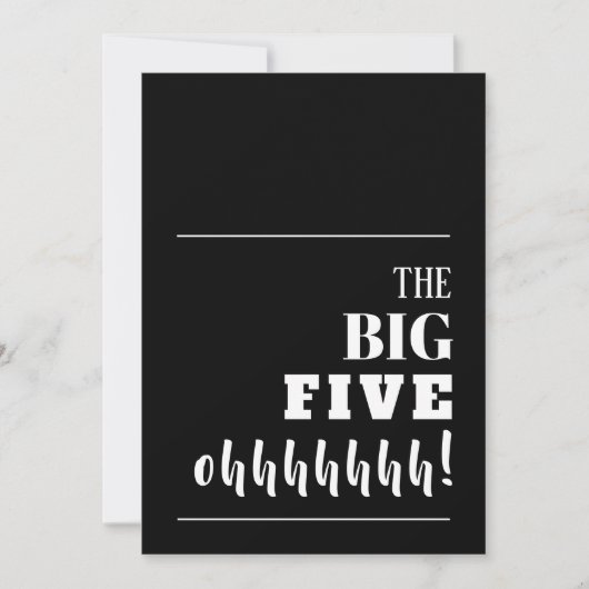 Invitation La grande fête du 50e anniversaire (Devant)