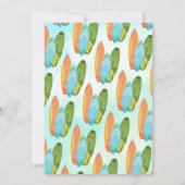 Invitation La grande plage d'un Surf photo d'anniversaire (Dos)