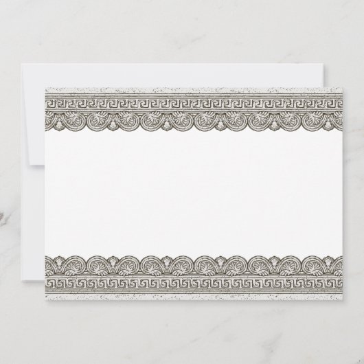 Invitation La Grèce antique togola fête d'anniversaire avec f (Dos)