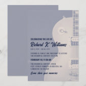 Invitation La guitare aux tons d'ardoise émoussée célèbre la (Devant / Derrière)