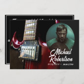 Invitation La Guitare Rouge fête la vie (Devant / Derrière)