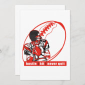 Invitation La hâte | a frappé le joueur de football non (Devant / Derrière)