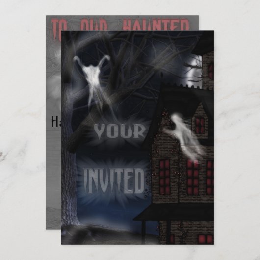 Invitation La Haunée À Willowstone (Devant / Derrière)
