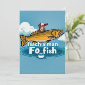 Invitation La joie de la pêche (Debout devant)