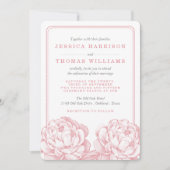 Invitation La jolie collection de Mariages floraux Peony (Devant)