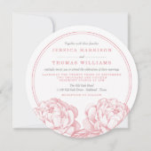 Invitation La jolie collection de Mariages floraux Peony (Devant)