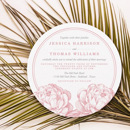 Invitation La jolie collection de Mariages floraux Peony