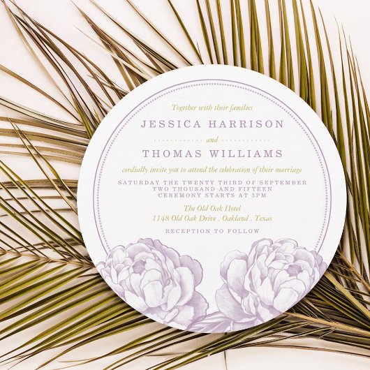Invitation La jolie collection de Mariages floraux Peony
