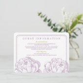 Invitation La jolie collection de Mariages floraux Peony (Debout devant)
