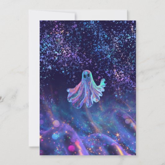 Invitation La jolie Parties scintillant Little Boo est presqu (Dos)