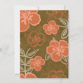 Invitation La ketmie hawaïenne fleurit l'invitation (Dos)