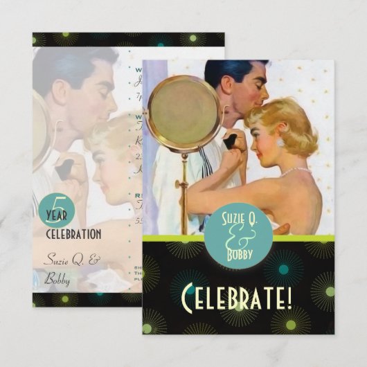 Invitation La Kitsch Bitsch : Célébration (Devant / Derrière)