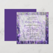 Invitation La lavande fleurit la Fête de la mariée (Devant / Derrière)