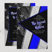 Invitation La légende retire la retraite de la police (Devant / Derrière)