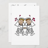 Invitation La lesbienne dansent d'abord (Devant / Derrière)