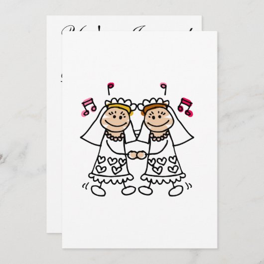 Invitation La lesbienne dansent d'abord (Devant / Derrière)