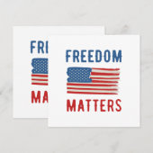 Invitation La liberté est importante (Devant / Derrière)