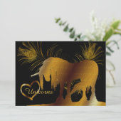 Invitation La licorne d'or (Debout devant)