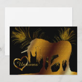 Invitation La licorne d'or (Devant / Derrière)
