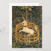 Invitation La licorne en captivité (Devant / Derrière)