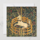 Invitation La licorne en captivité (Devant)