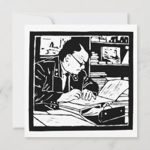Invitation La linogravure du professeur