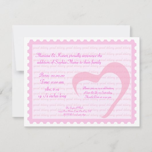 Invitation La livraison spéciale (Devant)