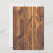 Invitation La lumière florale ficelle l'invitation en bois de (Dos)