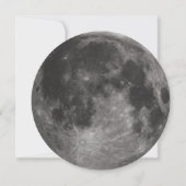 Invitation La Lune, navette spatiale fête d'anniversaire (Dos)