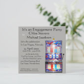 Invitation La machine à sous de la partie d'engagement Lucky (Debout devant)