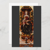 Invitation La Madonna della Candeletta de Carlo Crivelli (Devant / Derrière)