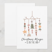 Invitation La magie de Noël de Noël de Noël de Noël est en l' (Devant / Derrière)