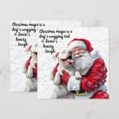 Invitation La magie de Noël est une traînée de chien et Père (Devant / Derrière)