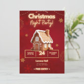 Invitation "La magie des fêtes : une fête de Noël enchantée (Debout devant)