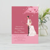 Invitation La magie du dîner de répétition d'amour Invitatio (Debout devant)