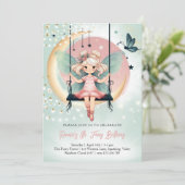Invitation La magie enchantée Fairy sur l'anniversaire de enf (Debout devant)