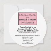 Invitation La Maison-Blanche Les Ides Roses de Trump Vous ête (Dos)