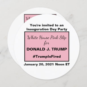Invitation La Maison-Blanche Les Ides Roses de Trump Vous ête