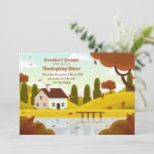 Invitation La maison de grand-mère, nous y allons  (Debout devant)