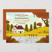 Invitation La maison de grand-mère, nous y allons  (Devant / Derrière)