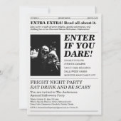 Invitation La Maison Hantée Fête du Journal The Hex Press (Dos)