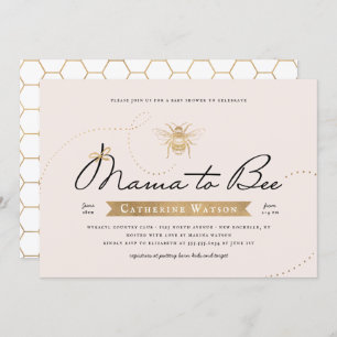 Invitation La Mama d'or au Baby shower