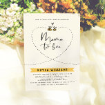 Invitation La maman rustique Pour Être Un Baby shower Neutre<br><div class="desc">Une invitation à baby shower sur le thème du jardin pour bébé garçon, petite fille, ou des événements sans sexe. Ce dessin est composé d'une mère dessinée à la main et d'une abeille avec leurs chemins formant un coeur autour des mots "Mama to bee". Le nom de la mère apparaît...</div>