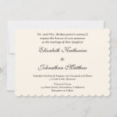 Invitation La Marche Nuptiale de Robinson, Impressionnisme Vi (Dos)
